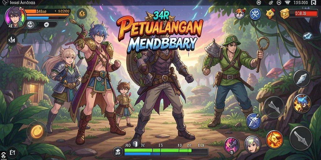 Tampilan gameplay <strong>34R</strong> yang seru dan penuh aksi.