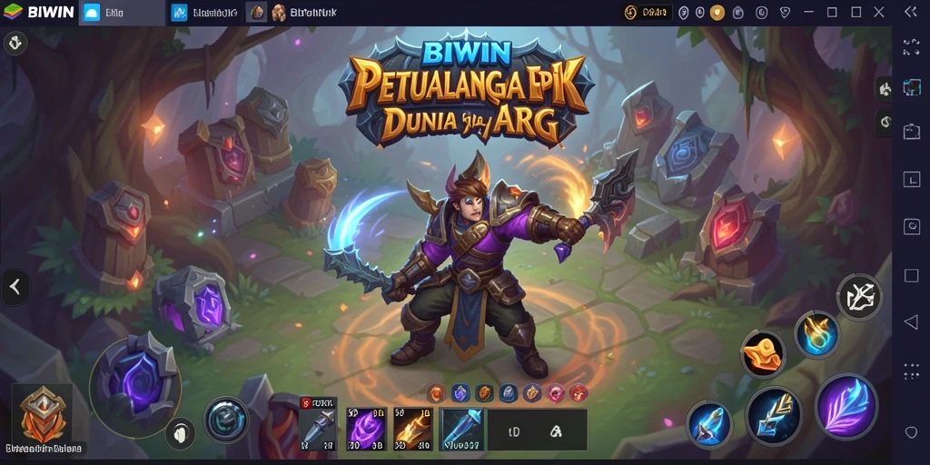 Screenshot gameplay BIWIN dengan aksi ARPG yang mendebarkan.