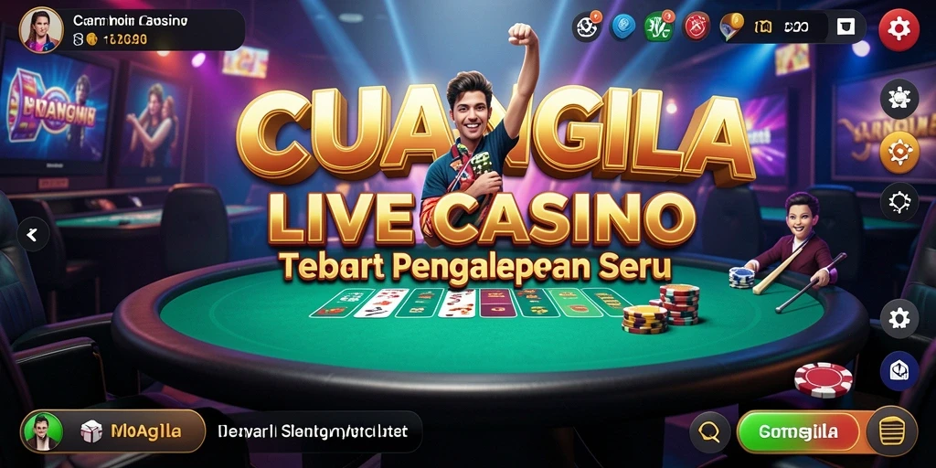 Tampilan gameplay menarik di CUANGILA dengan dealer langsung dan interaksi sosial.