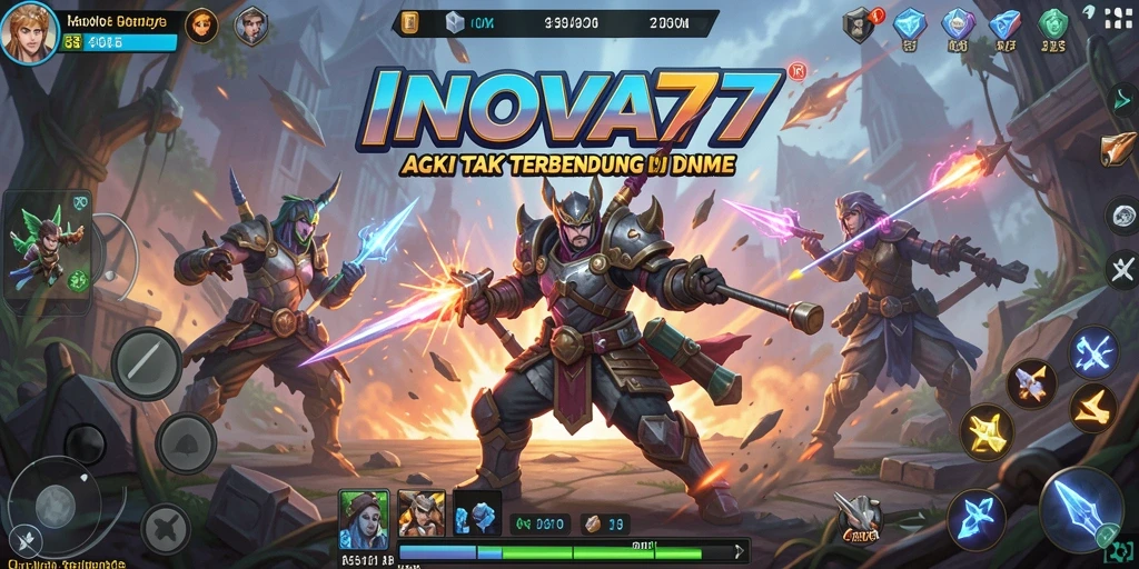 Screenshot gameplay INOVA77 dengan aksi cepat dan menegangkan.