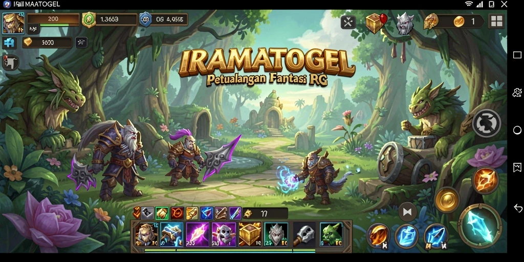 Tampilan menarik dari gameplay IRAMATOGEL yang penuh aksi.