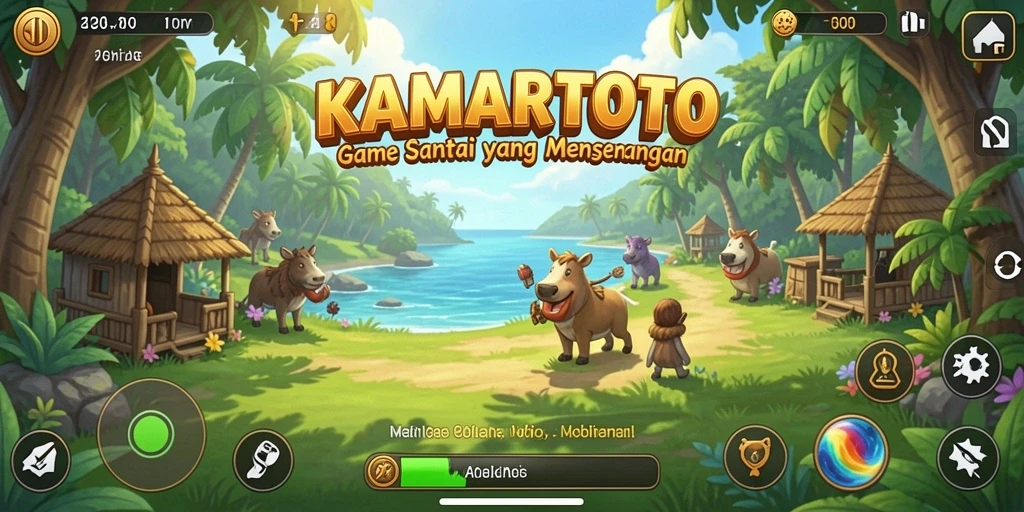 Tampilan gameplay KAMARTOTO yang penuh warna dan interaktif.
