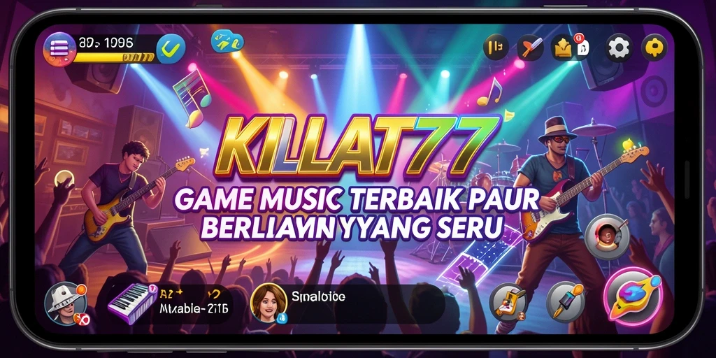 Screenshot KILAT77 menampilkan gameplay musik yang seru dan interaktif.