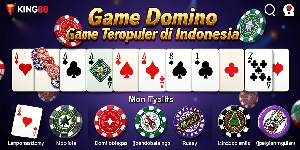 Tampilan gameplay seru dari game Domino KING88.