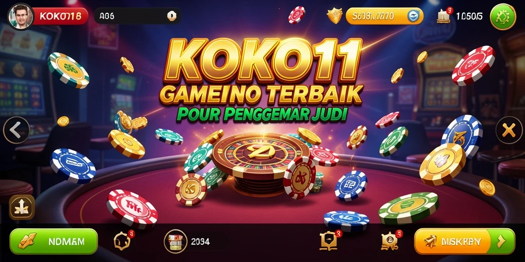 Tampilan gameplay KOKO11 yang menarik dan dinamis dalam kasino.