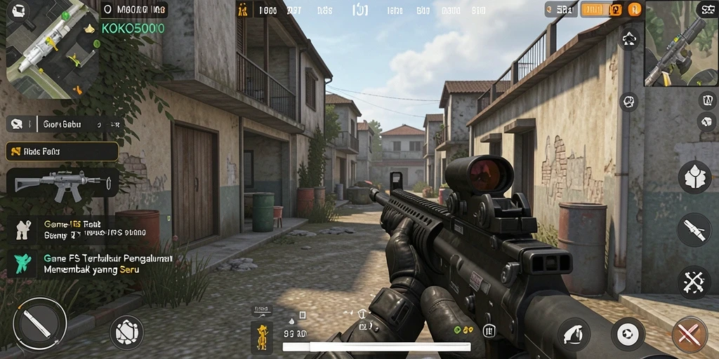 Tampilan gameplay menegangkan saat bertempur di KOKO5000.
