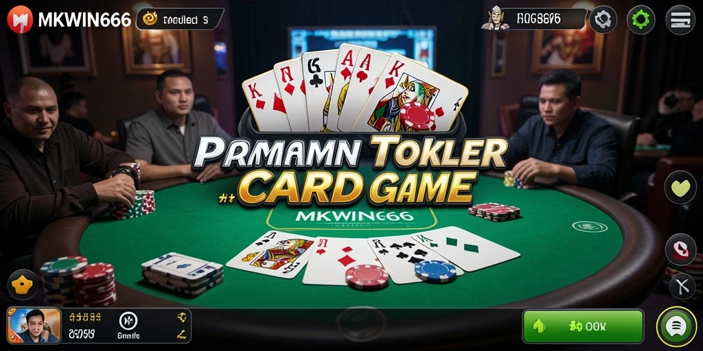 Tampilan gameplay poker yang seru dan menarik di MKWIN666.