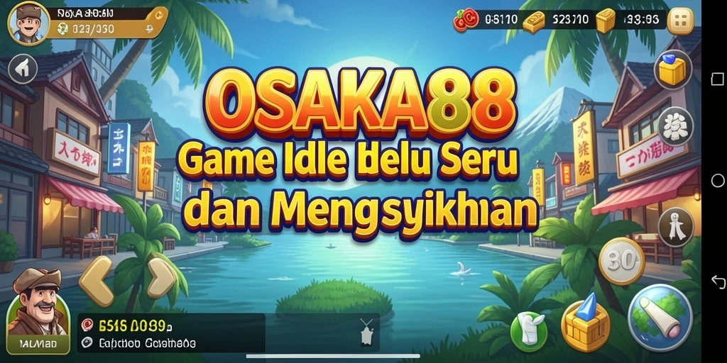 Screenshot gameplay OSAKA88 menampilkan kemajuan menarik dalam game Idle.