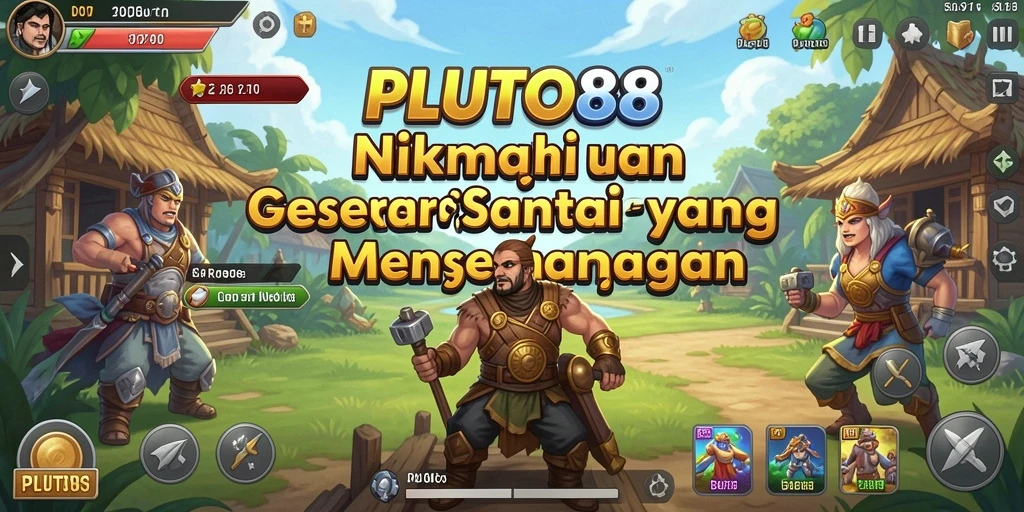 Tampilan gameplay PLUTO88 yang menarik dan penuh warna.