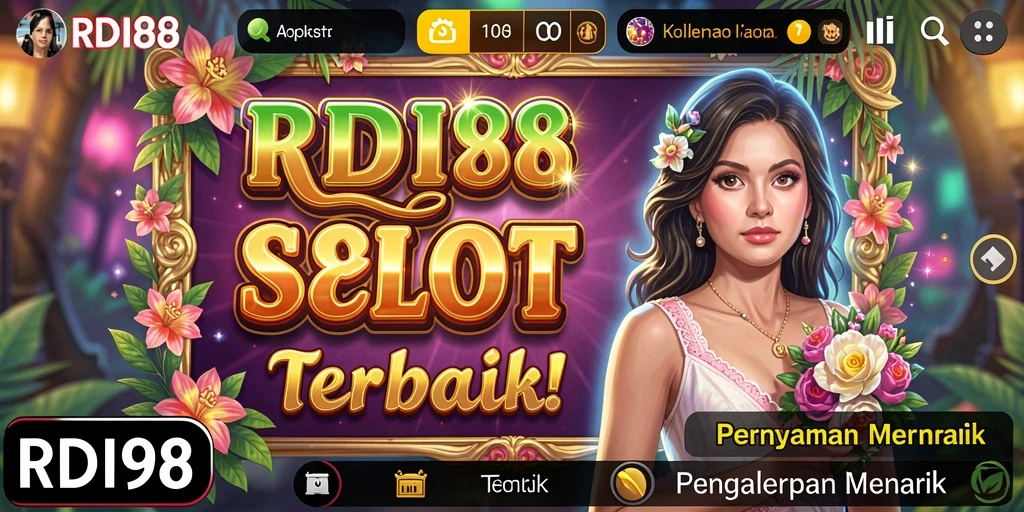 Tampilan gameplay RDI88 menunjukkan gulungan yang berputar dengan berbagai simbol menarik.