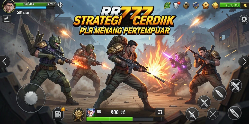 Tampilan gameplay menarik dari RR777 dengan strategi pertempuran yang seru.