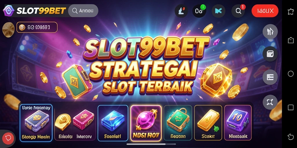 Screenshot utama menampilkan gameplay mendebarkan SLOT99BET dengan desain yang menawan.