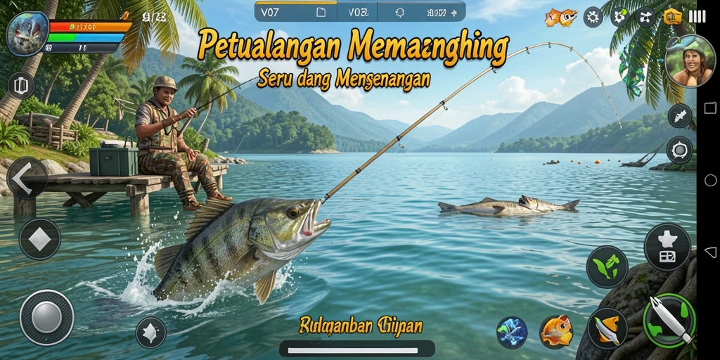 Gameplay memancing yang menarik dan menantang di V07.