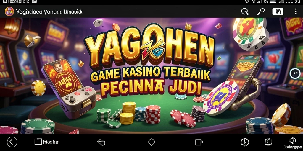 Screenshot gameplay YAGAOHEN yang menampilkan suasana kasino modern.