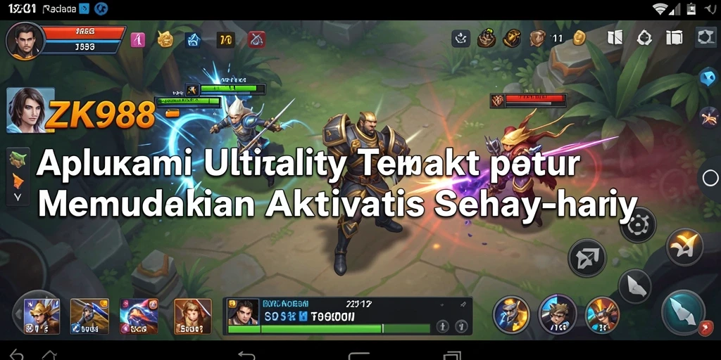 Tampilan utama <strong>ZK988</strong> menunjukkan kemudahan penggunaan aplikasi Utility.